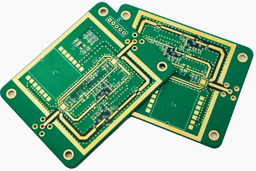 Finished PCB with ENIG surface finish for optimal performance.