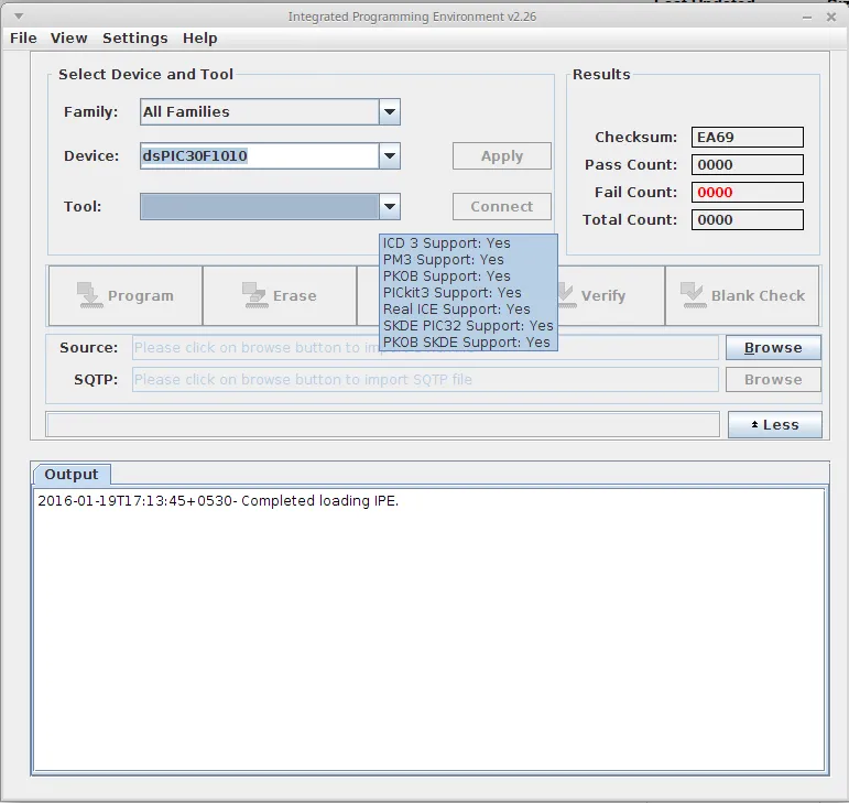 Differences Between MPLAB IDE and IPE