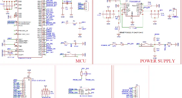 Fitness Tracker PCB Layout with Key Components