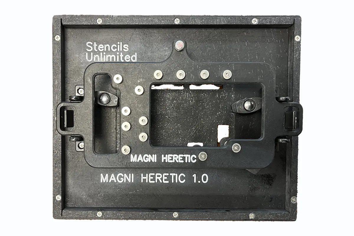 PCB wave soldering fixture design with alignment features