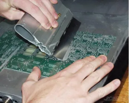 Solder paste application on PCB for SMT assembly