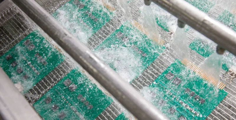 PCB cleaning process before gold plating