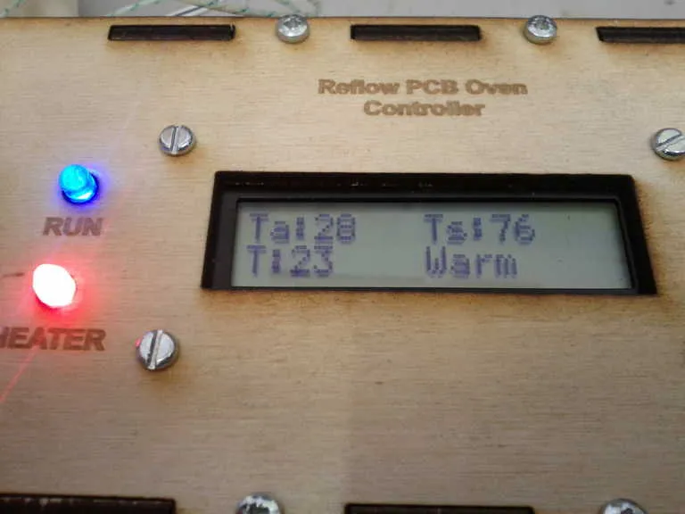 Reflow oven with PCB for SMT soldering process