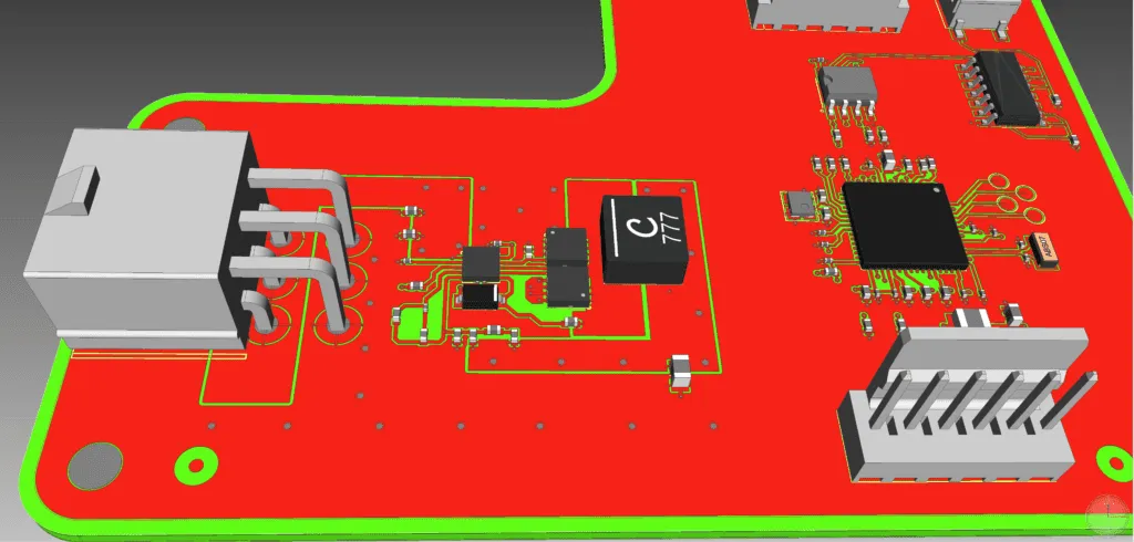 Signal integrity simulation output for gaming console PCB design