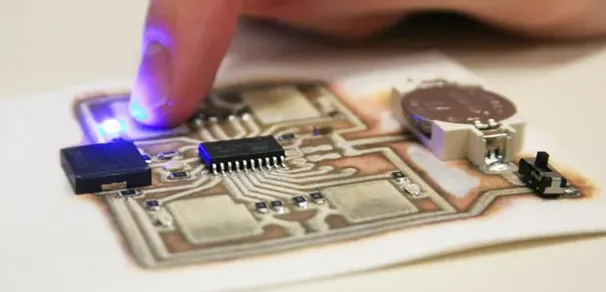 Bare PCB for DIY E-Reader project after manufacturing