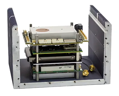 Military-grade PCB substrate in a defense system.