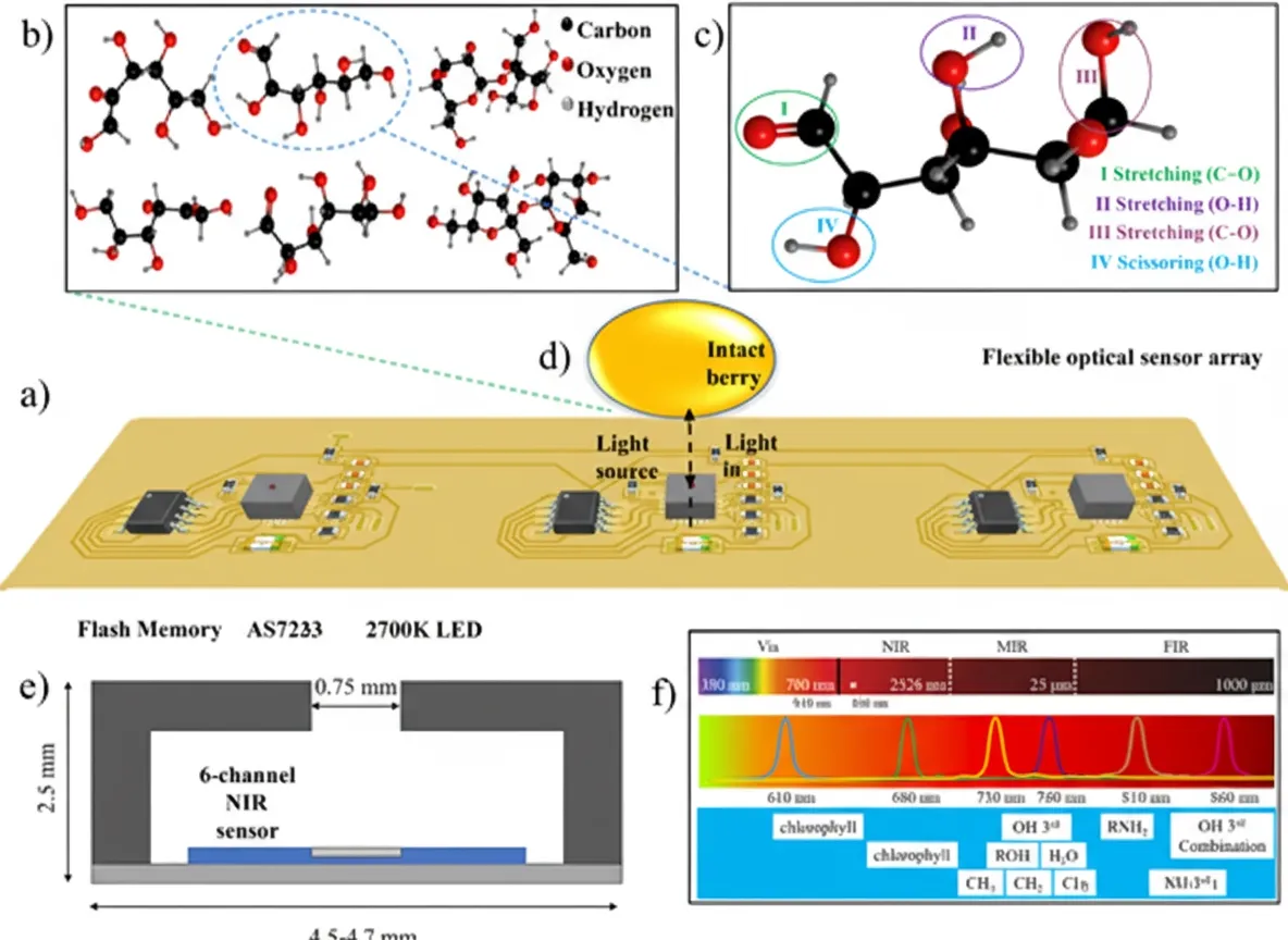 Near-infrared fruit quality monitoring principle