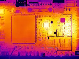 Thermal Imaging of Power Supply PCB
