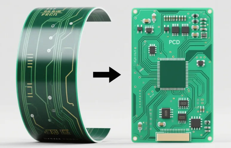 Comparison of rigid and flexible PCB design for sensors in automotive use.