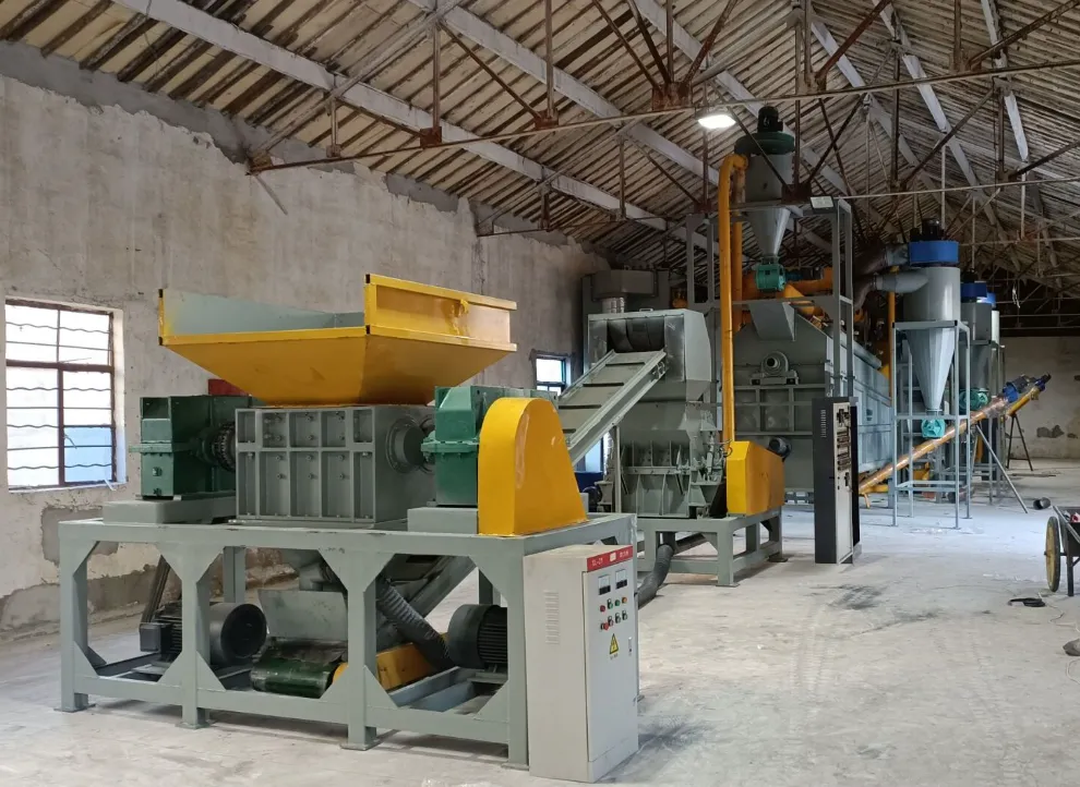 E-waste recycling facility demonstrating proper PCB disposal methods.