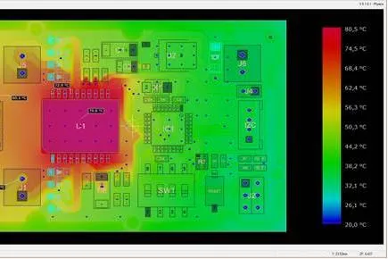 Thermal imaging of PCB for performance testing under ISO 9001 standards