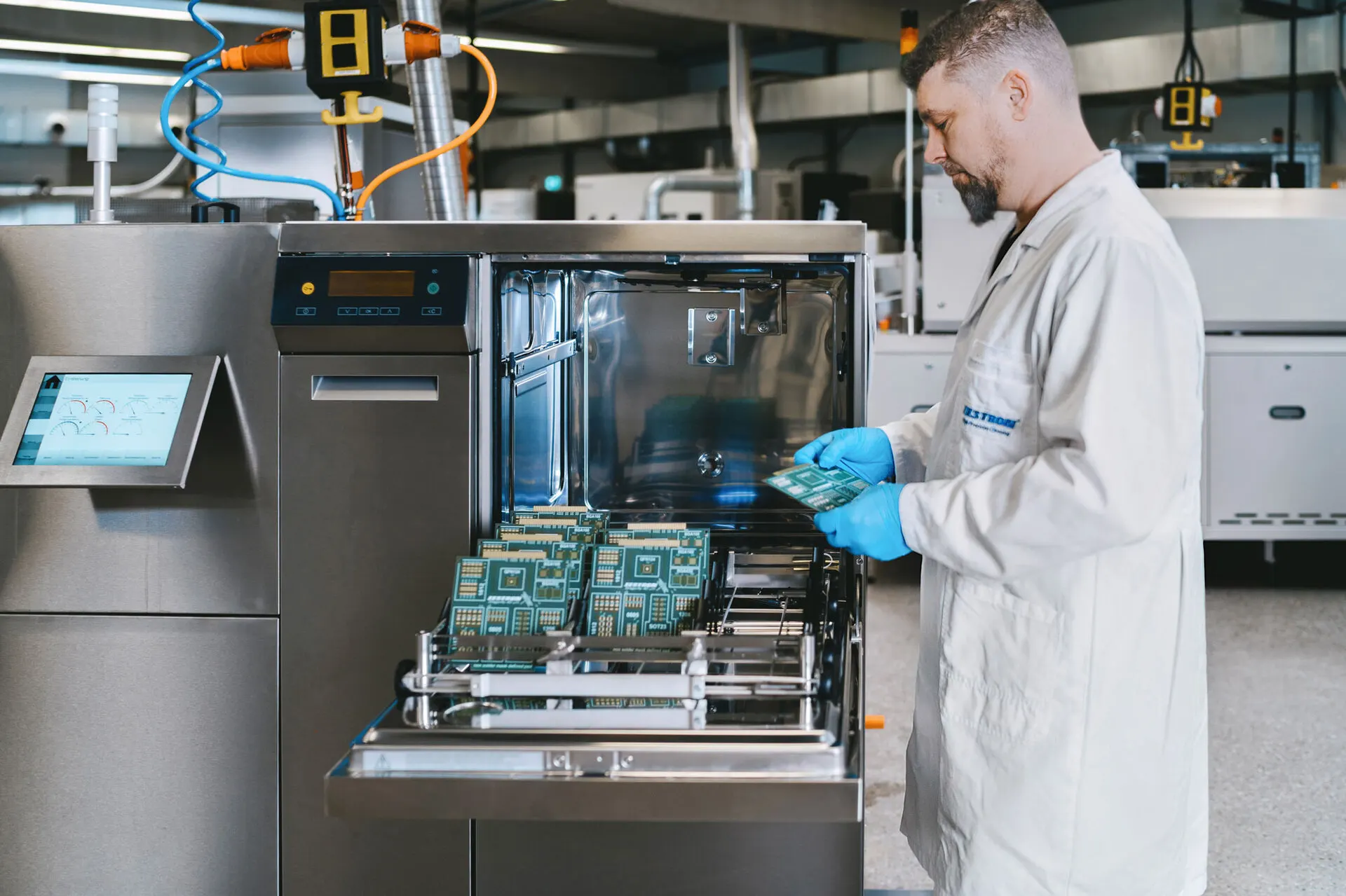 Professional PCB cleaning services using automated ultrasonic equipment