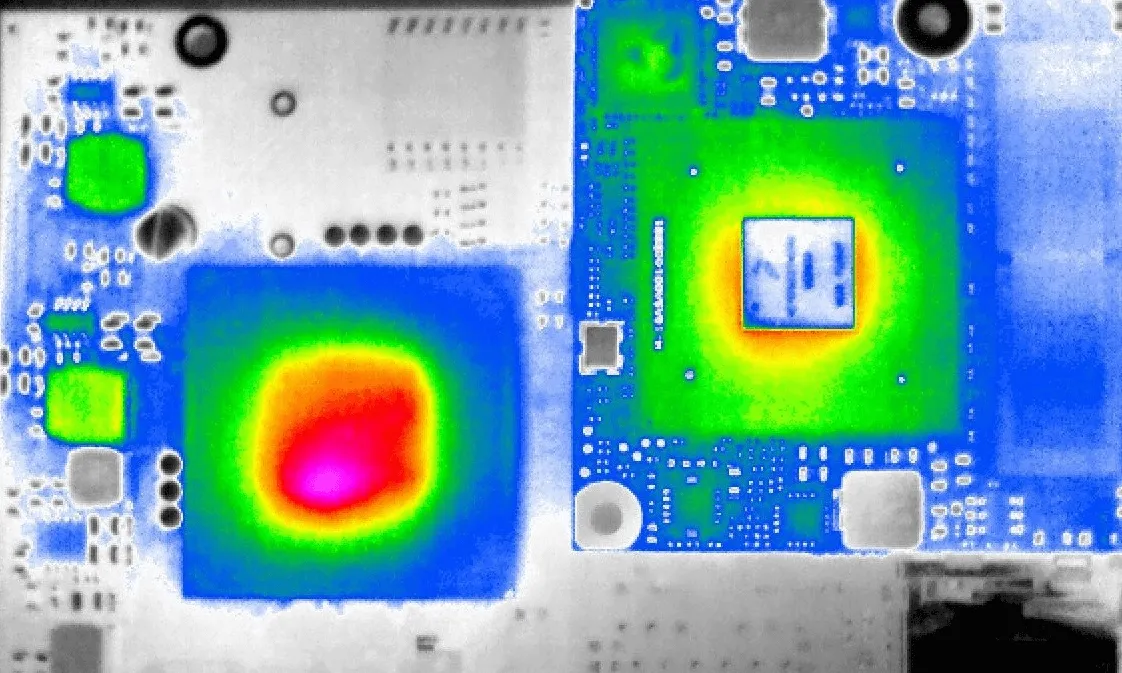 Thermal Imaging of Ceramic PCB