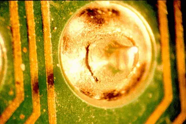 cracked solder joint