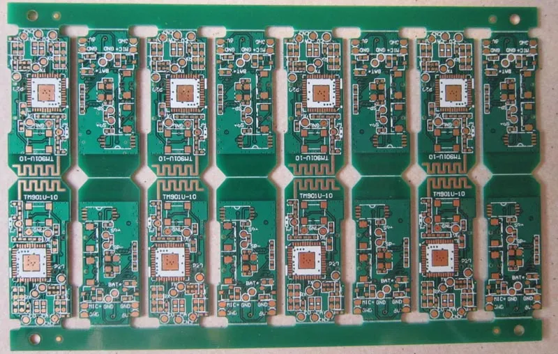 Routed PCB panel with slots for safe BGA depanelization