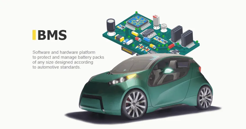 Automotive grade microcontroller on EV BMS PCB