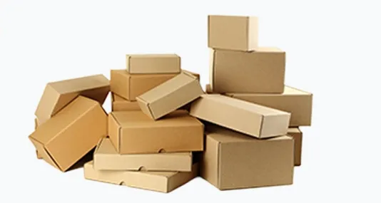 Cardboard packaging for PCB components.