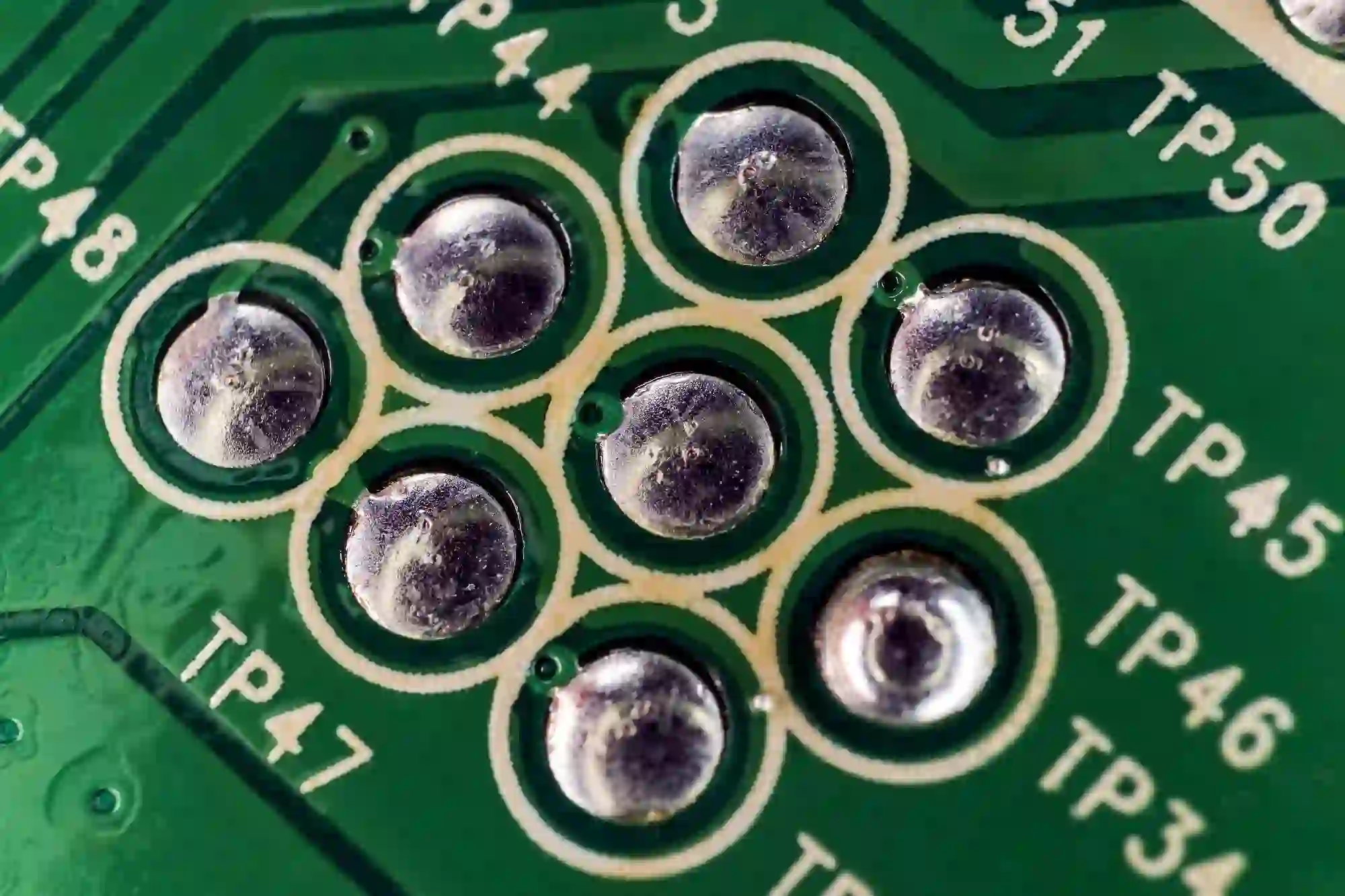 Example of a proper solder joint for electronics manufacturing upgrades