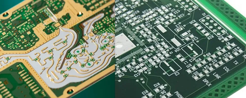 Comparison of ENIG and immersion silver PCB surface finishes
