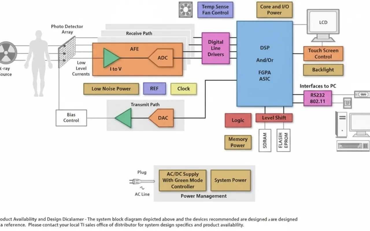 Digital X-ray system diagram