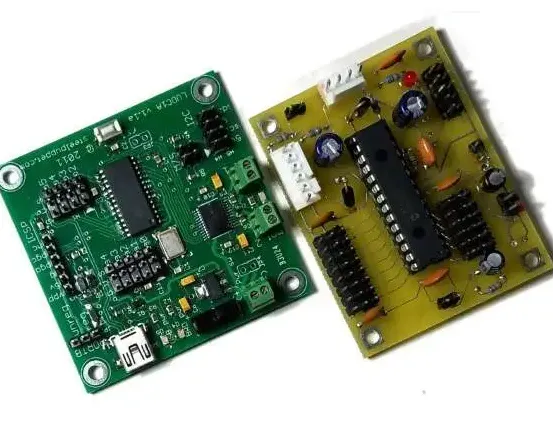 Mixed technology PCB with surface mount and through-hole components
