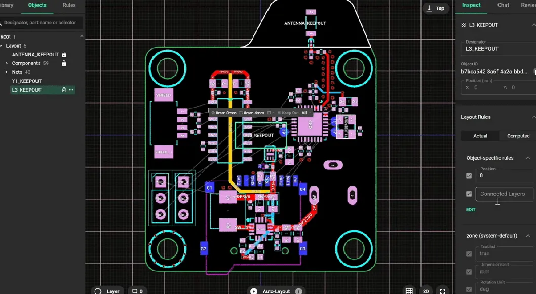 AI-optimized PCB routing for efficient design and cost savings.