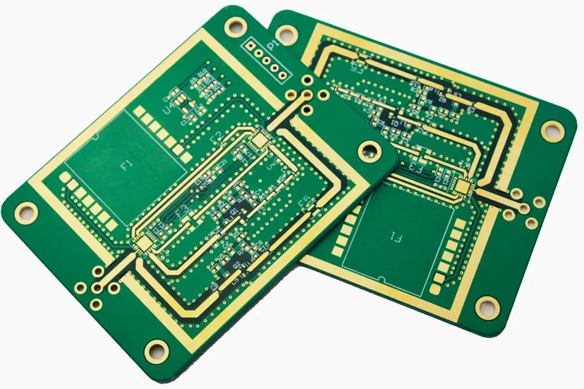 ENIG PCB surface finish with gold pads for corrosion resistance