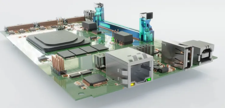 PCB design software displaying component selection for flexibility