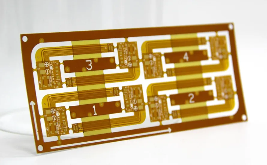 Polyimide PCB for flexible fitness tracker substrate