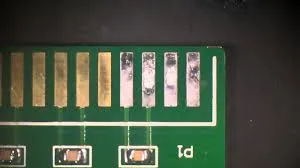 Corroded vs Clean Gold Fingers