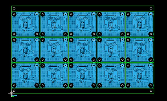 PCB simulation and panelization for retail display cost optimization.