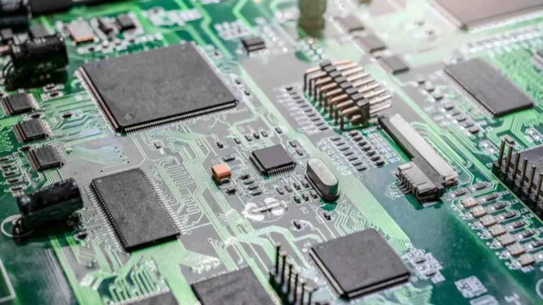 Compact high-speed PCB design with electromechanical components.