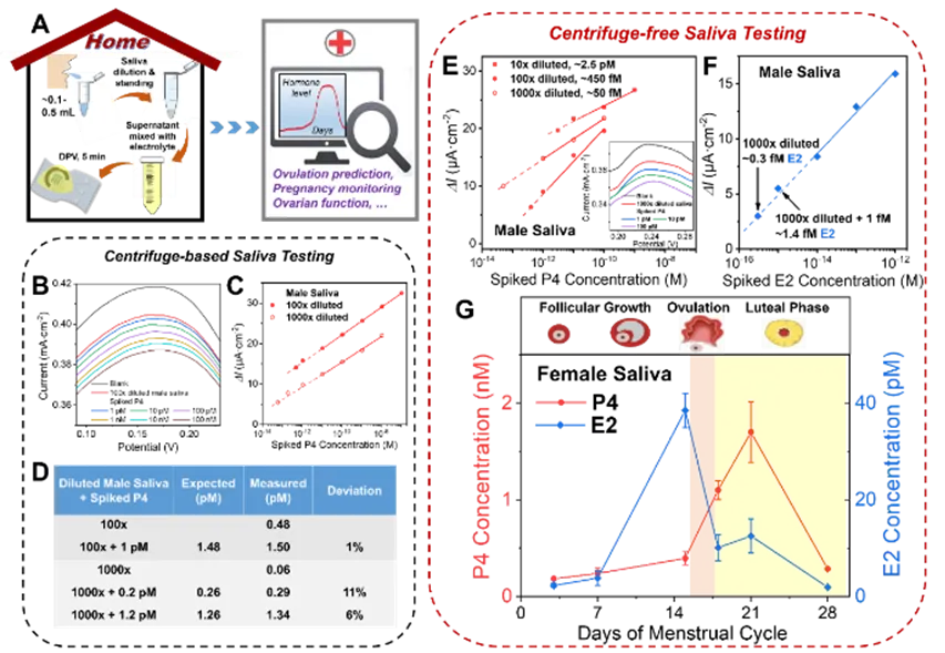 At-home no-centrifuge saliva hormone testing and longitudinal monitoring