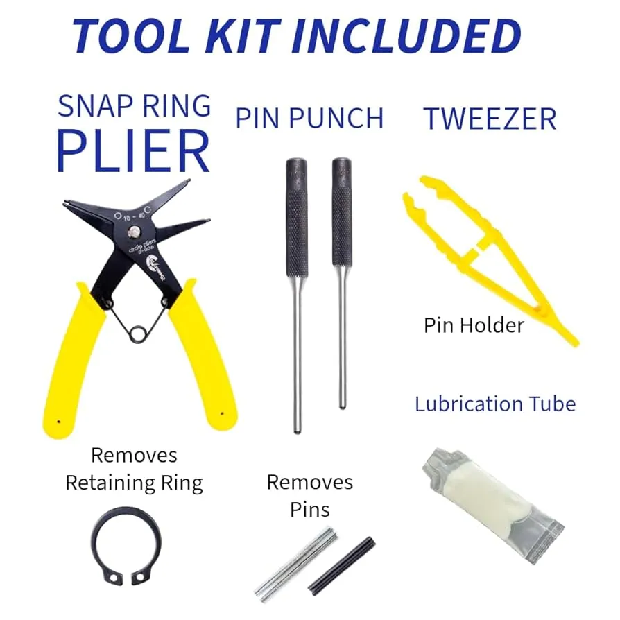 A complete PTH repair kit with tools and eyelets for PCB repair