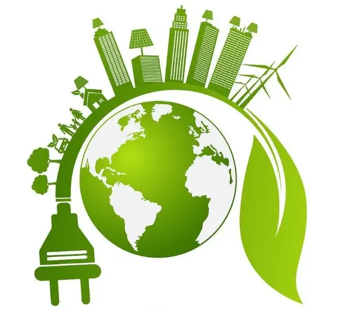 Green environment with recycling symbol promoting sustainable PCB disposal.