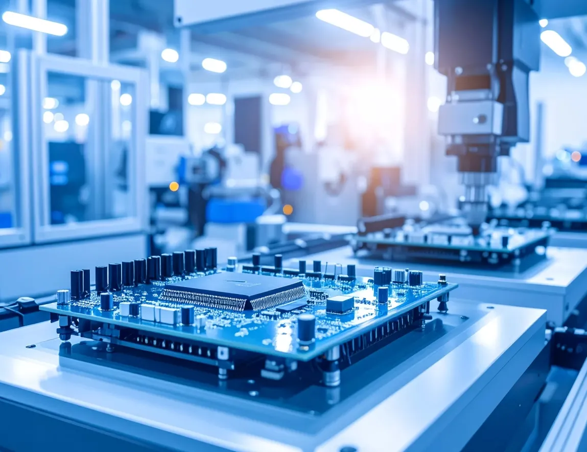 Manufacturing process for high-performance defense PCBs.