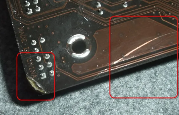 Automated Optical Inspection machine scanning a PCB for micro-cracks