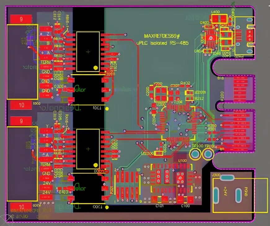 PCB design simulation for optimizing signal integrity in base stations