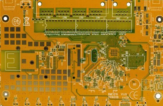 Single-layer IoT PCB with test points and thermal design.
