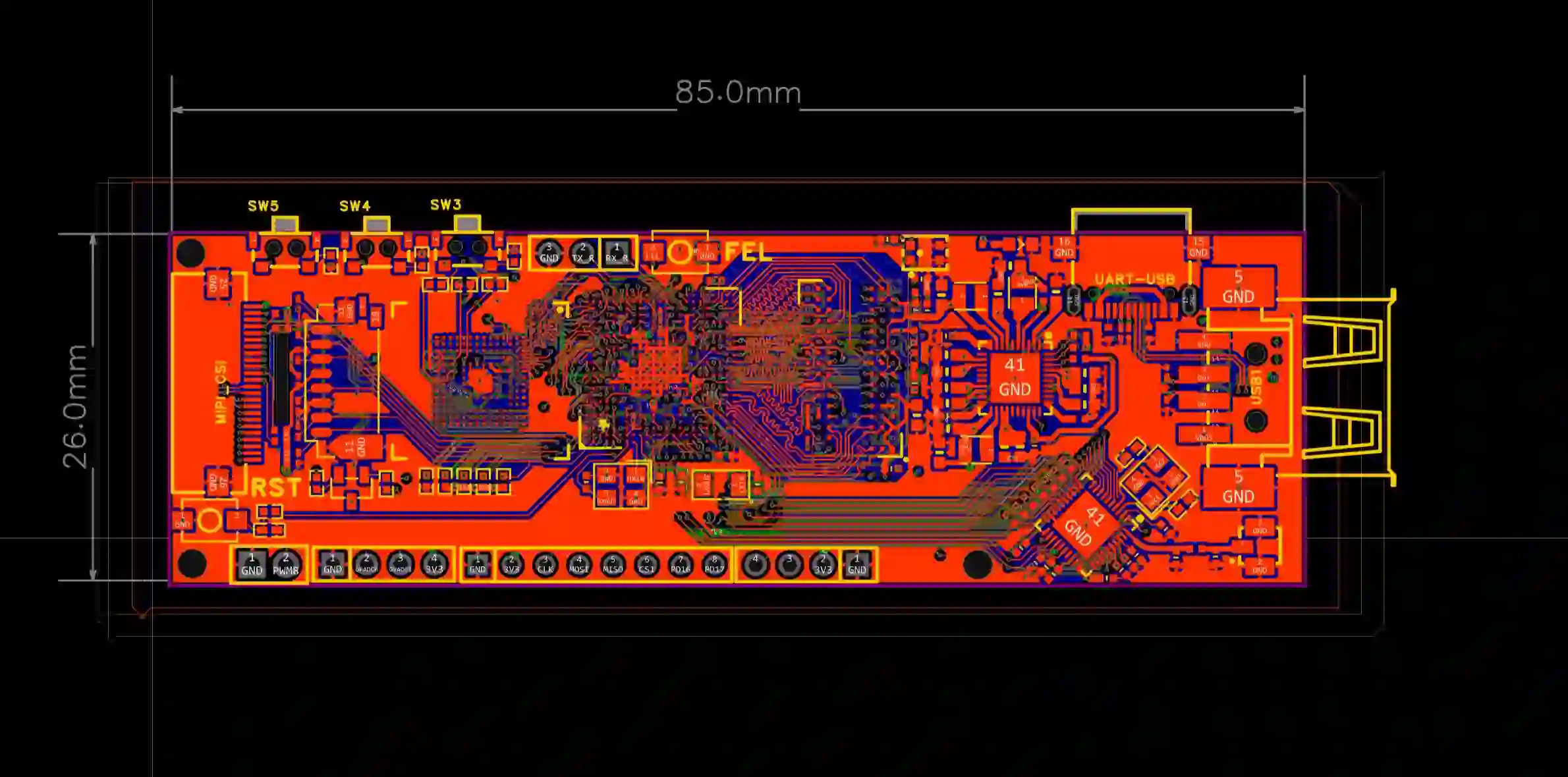 wearable camera PCB sample close-up