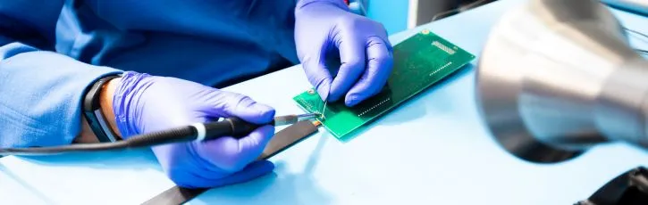 PCB manufacturing facility with focus on environmental impact