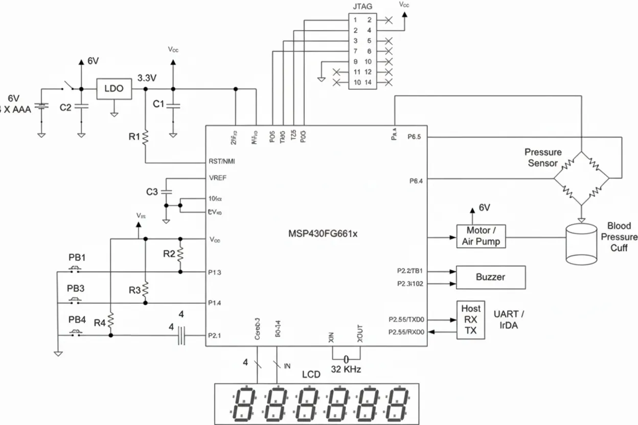 Blood pressure monitor block diagram