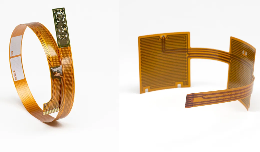 Bending radius of flexible PCB for wearables