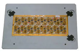 Flexible PCB in custom fixture for SMT assembly