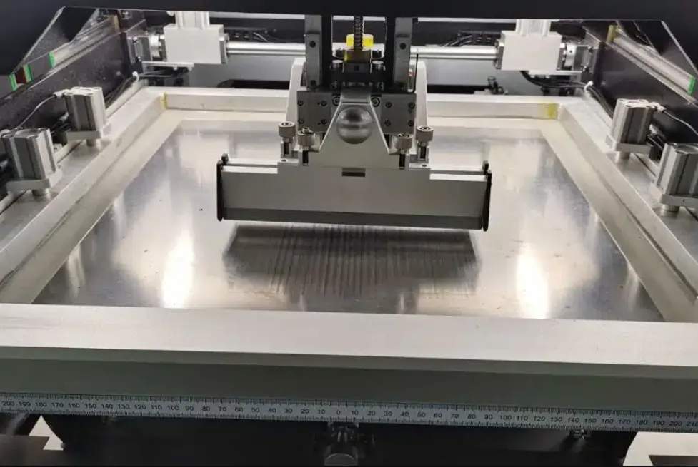 Applying solder paste using a stencil for smart meter PCB SMT assembly