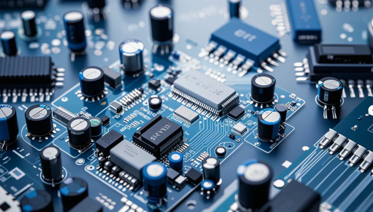 PCB with through-hole and SMD components using pin-in-paste soldering
