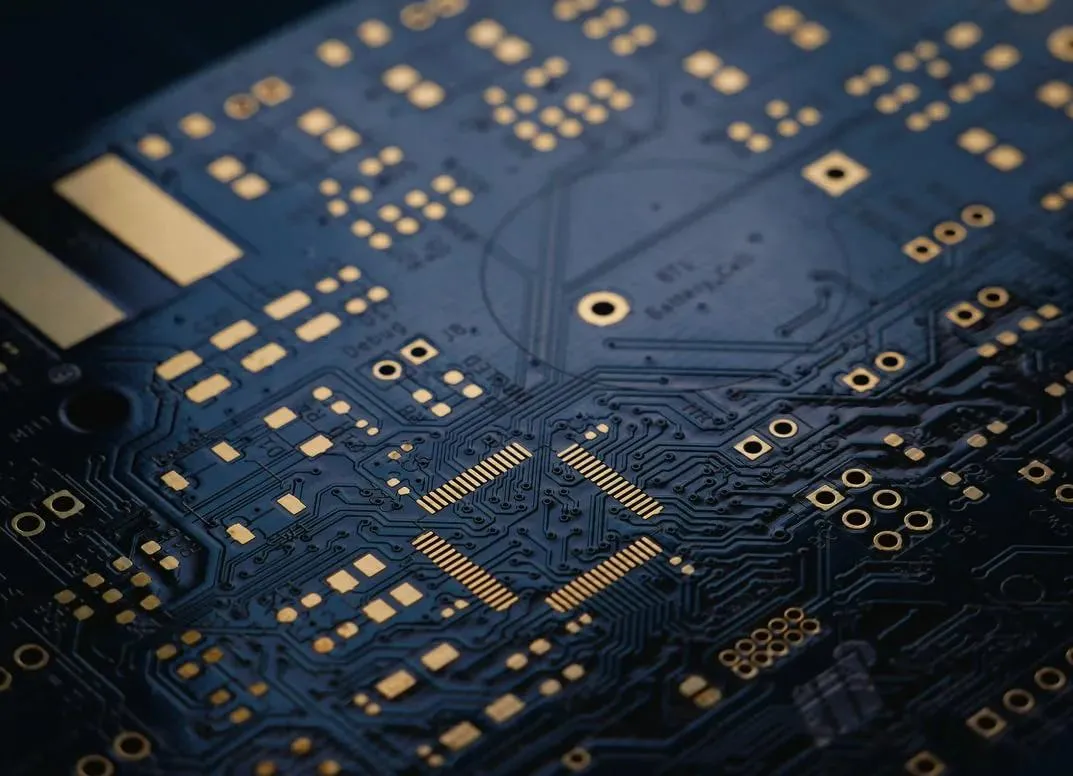 High speed PCB layout with detailed trace design for signal integrity.