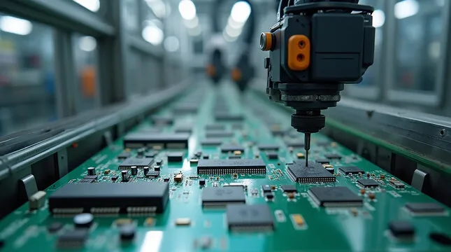 Modular placement machine operating in an automated PCB assembly line