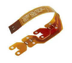 Flexible PCB showcasing bendability for medical device applications.