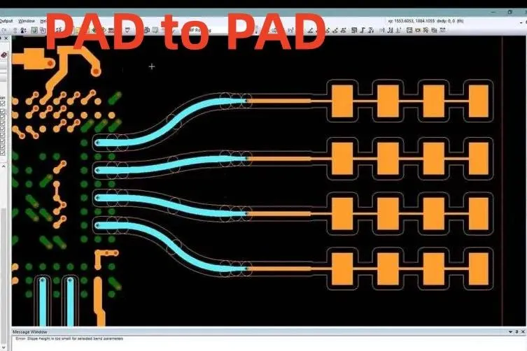 pad to pad spacing